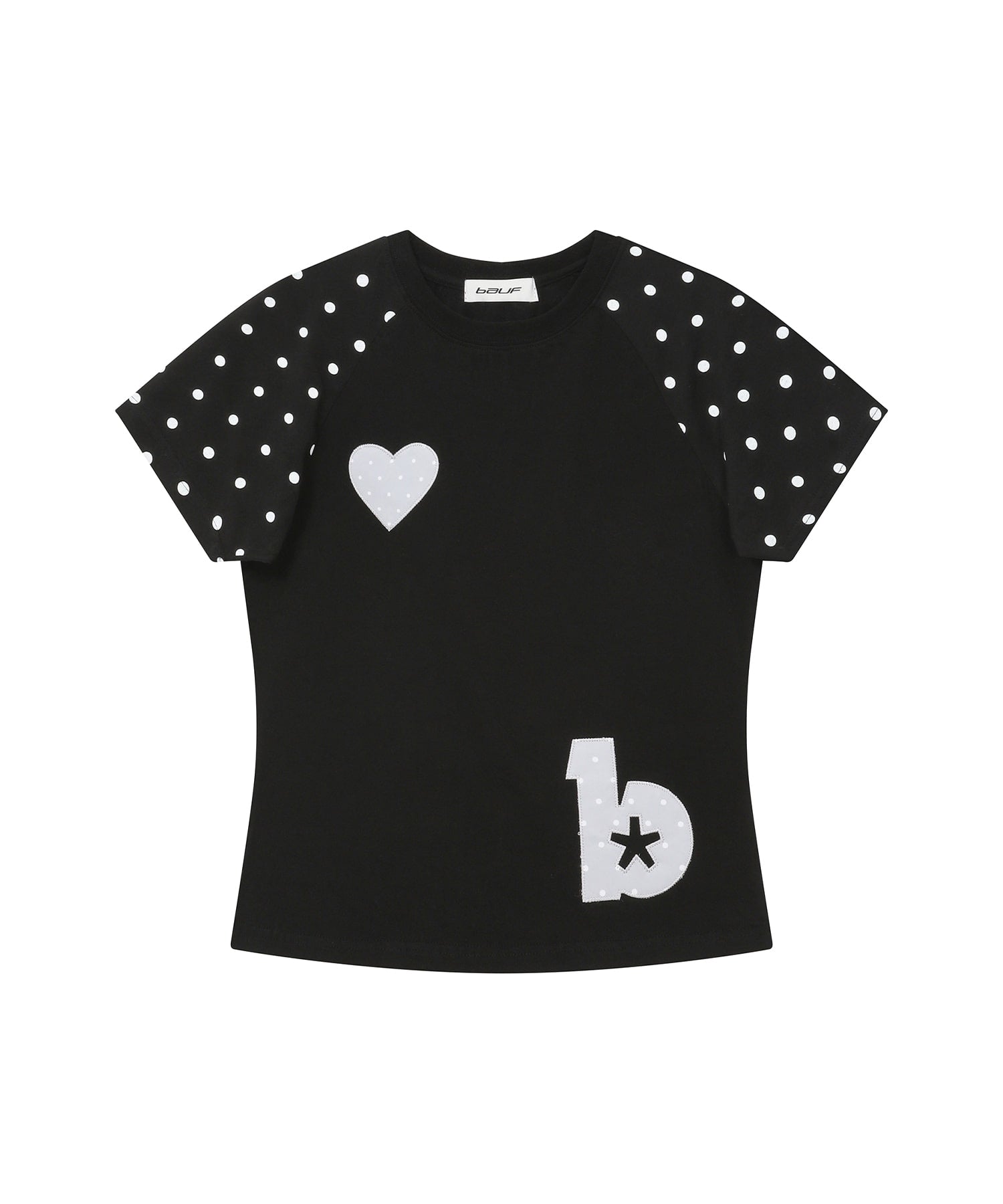 Angel Wing Slim Fit T-Shirt [Dot Black]