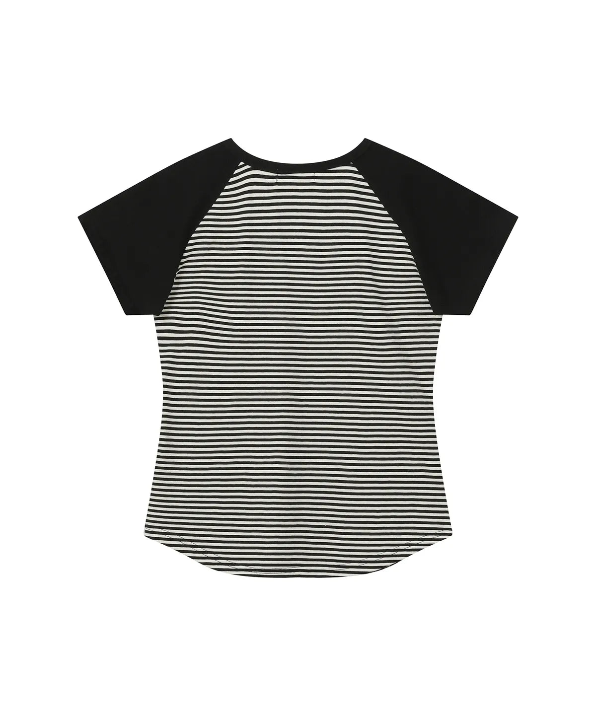 3 Button Angel Slim Fit T-Shirt [Straight Black]